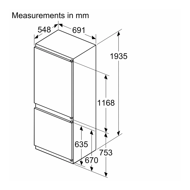 Siemens KB96NNSE0 iQ100 Fridge Freezer