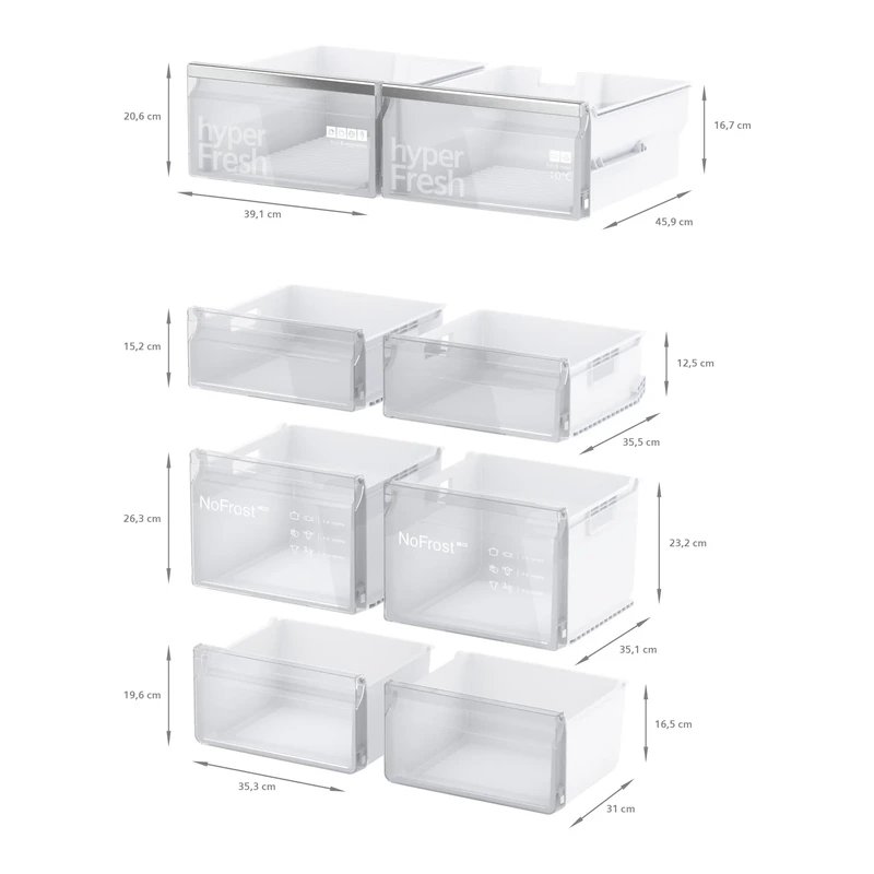 Siemens KF96NAXEAG IQ500 Fridge Freezer