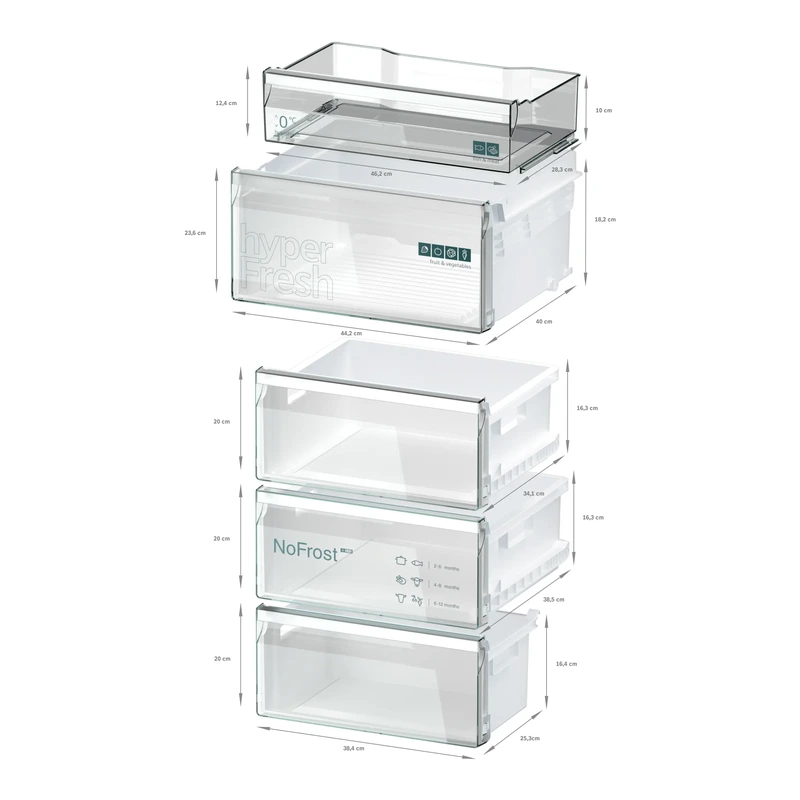 Siemens KG39NVXBG iQ300 Fridge Freezer