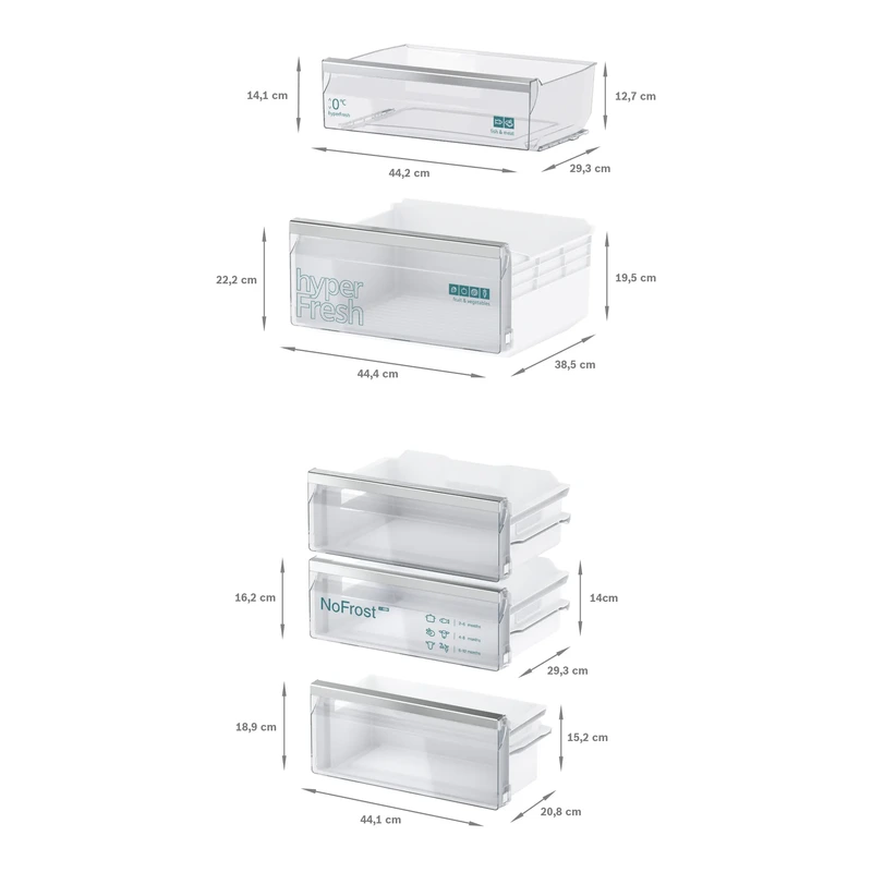 Siemens KI86NVSE0G IQ300 Fridge Freezer