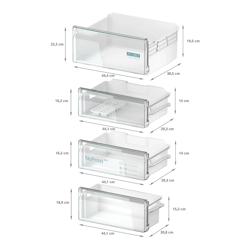 Siemens KI96NNSE0 iQ100 Fridge Freezer