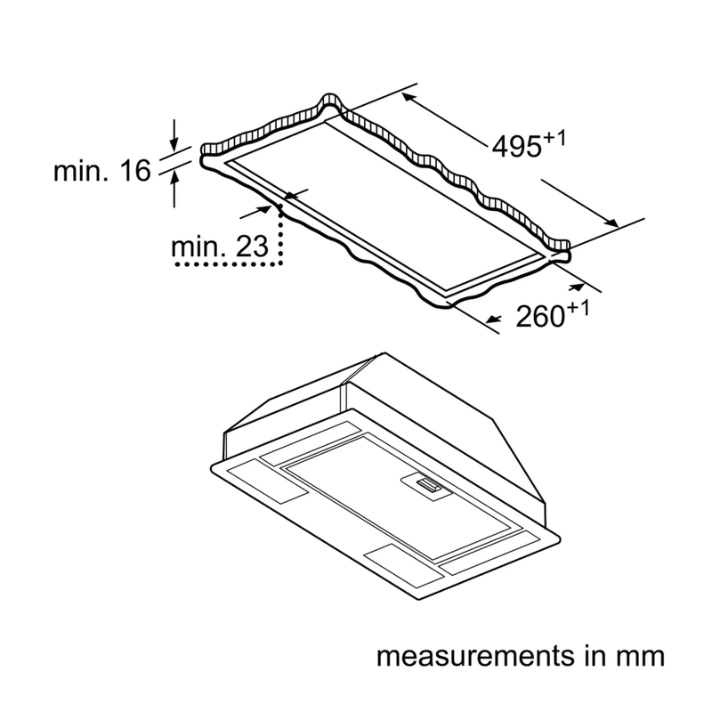 Siemens LB53NAA30B iQ100 Canopy Hood