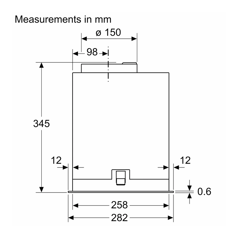 Siemens LB56NAC60B iQ500 Canopy Hood
