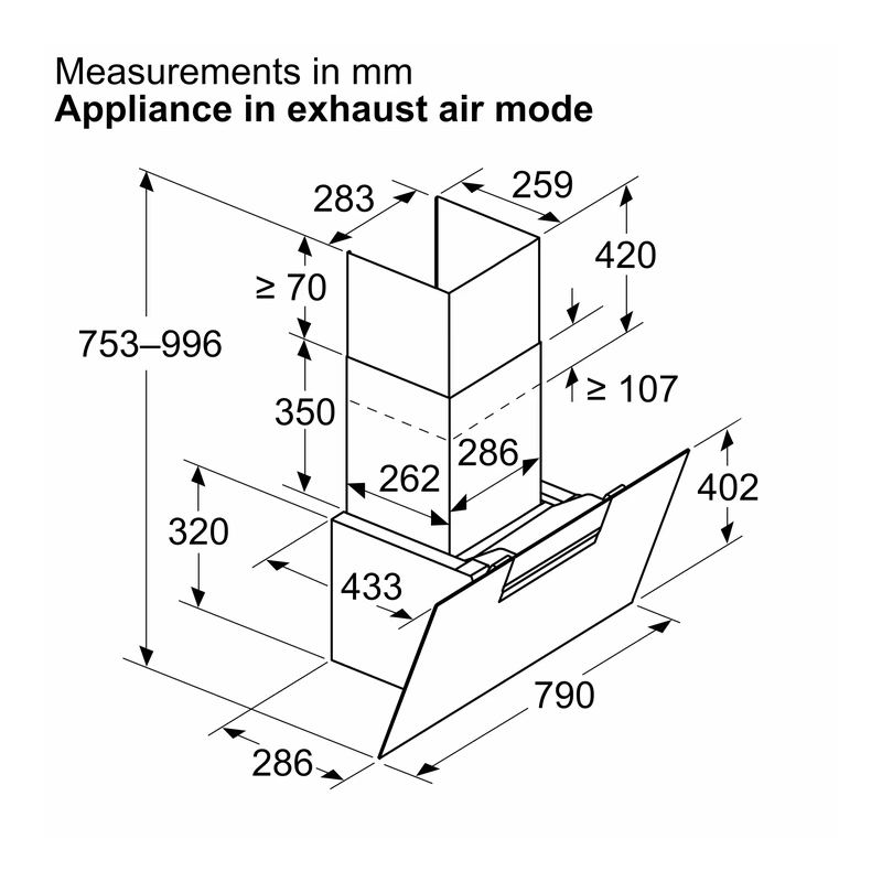 Siemens LC87KFN60B iQ300 Chimney Hood