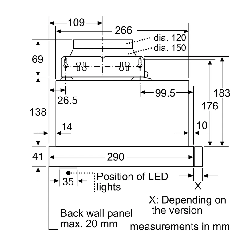 Siemens LI64MA531B iQ300 Telescopic Hood