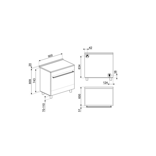 Smeg Dual Fuel Cooker