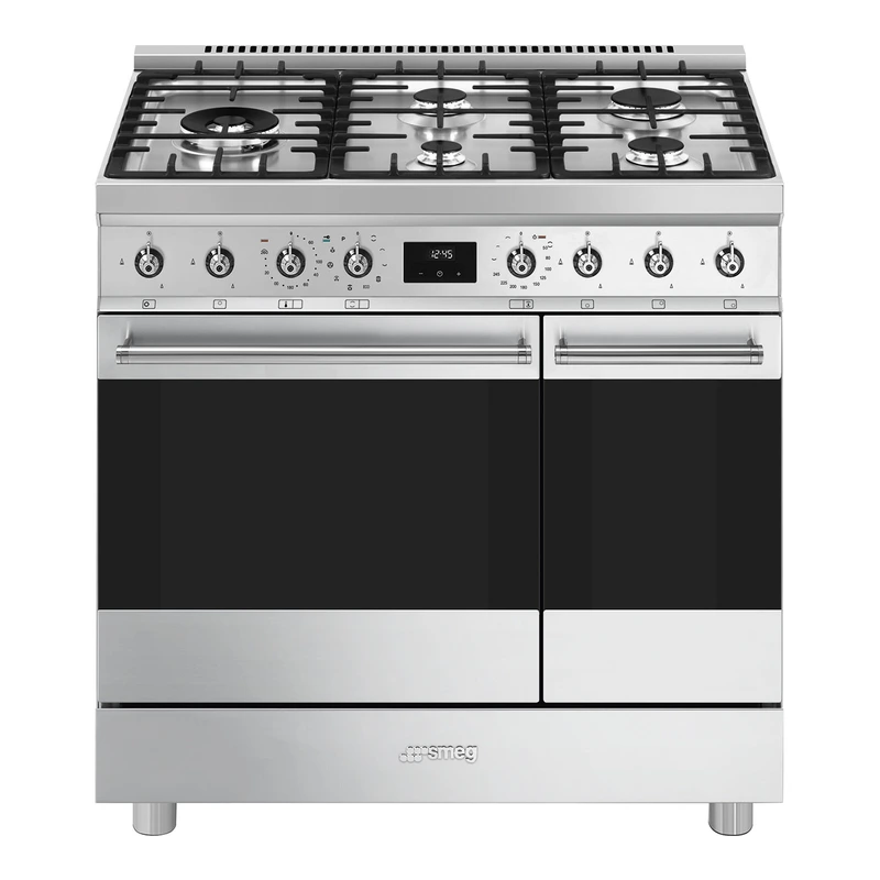 Smeg C92GPX2 Pyro Freestanding Dual Fuel Range Cooker