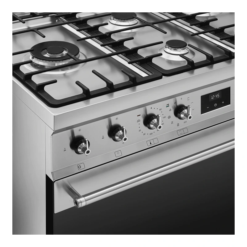 Smeg C92GPX2 Pyro Freestanding Dual Fuel Range Cooker