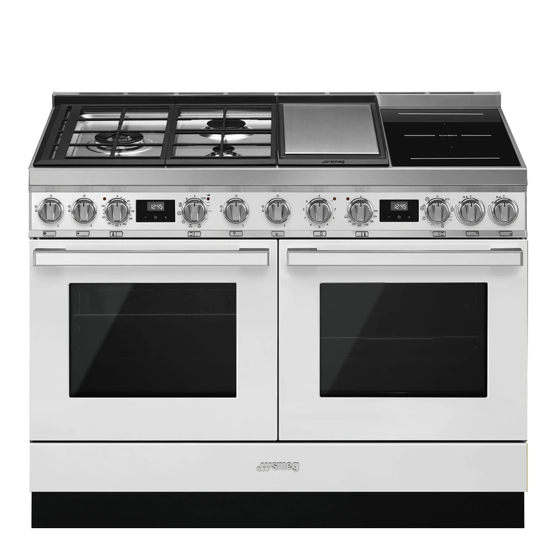 Smeg CPF120IGMPWH Portofino Dual Fuel Range Cooker