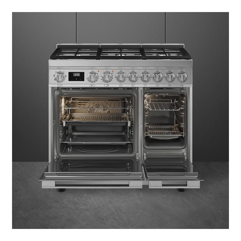 Smeg CPF92GM Portofino Dual Fuel Range Cooker