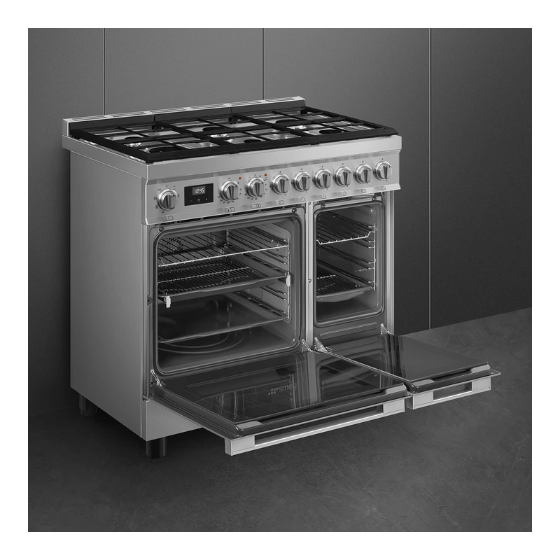 Smeg CPF92GM Portofino Dual Fuel Range Cooker