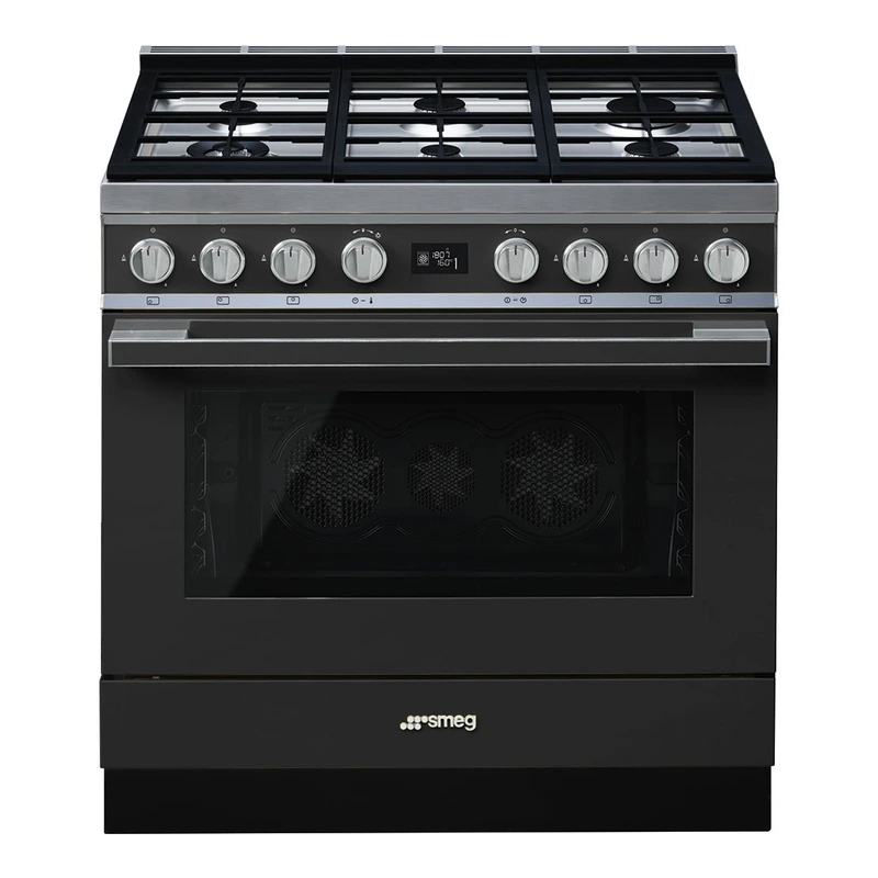 Smeg CPF9GPAN 90cm Portofino Dual Fuel Pyrolitic Range Cooker