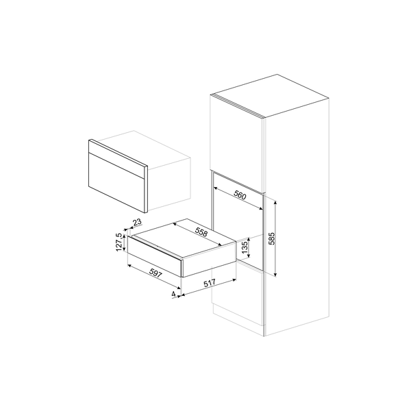Smeg Classic Sommelier Drawer