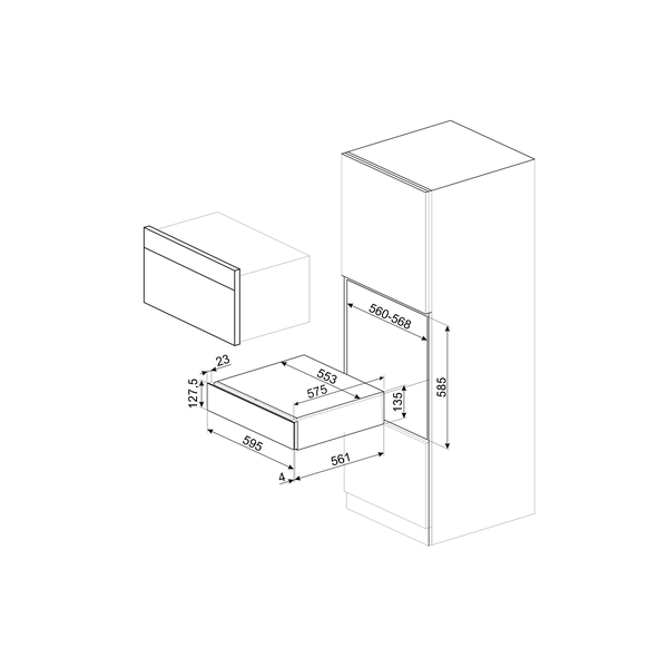 Smeg Linea Vacuum Drawer