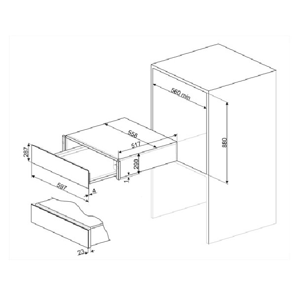 Smeg CR329X Classic Warming Drawer