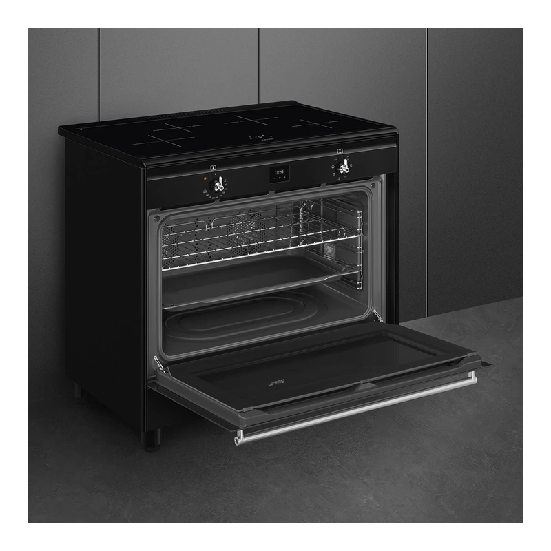 Smeg CX91IMBL Induction Range Cooker