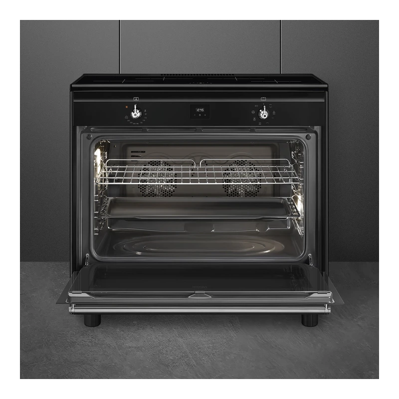 Smeg CX91IMBL Induction Range Cooker
