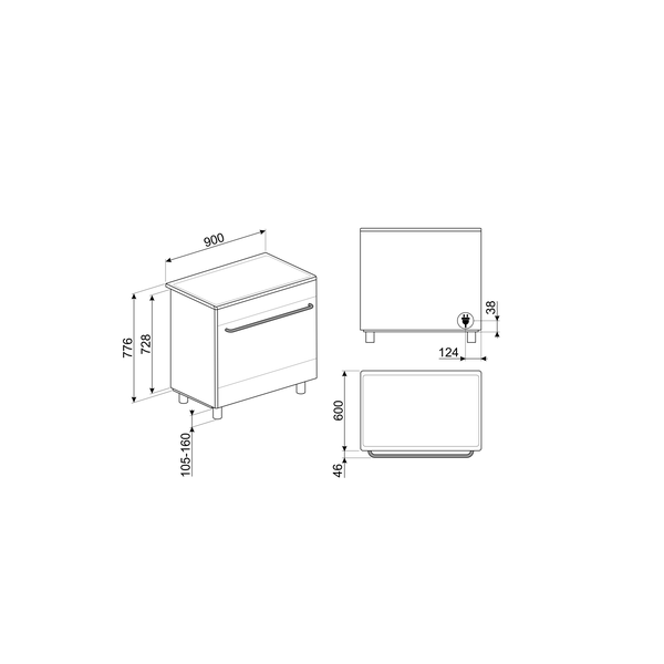 Smeg Induction Range Cooker