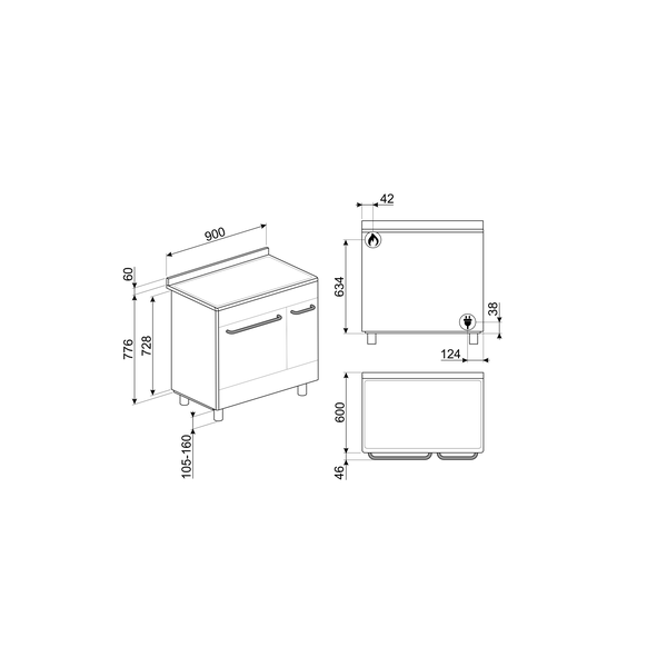 Smeg Dual Fuel Range Cooker