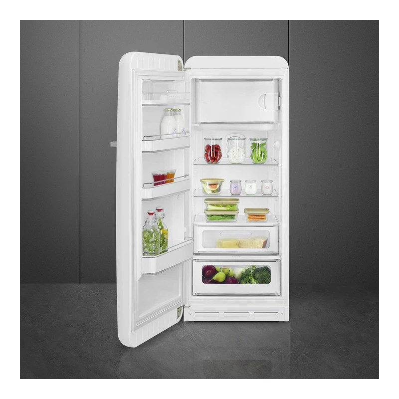 Smeg FAB28LWH6UK 50's Style Fridge with Icebox