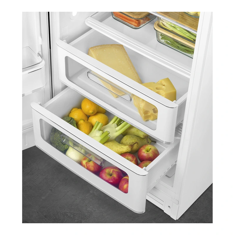 Smeg FAB28LWH6UK 50's Style Fridge with Icebox