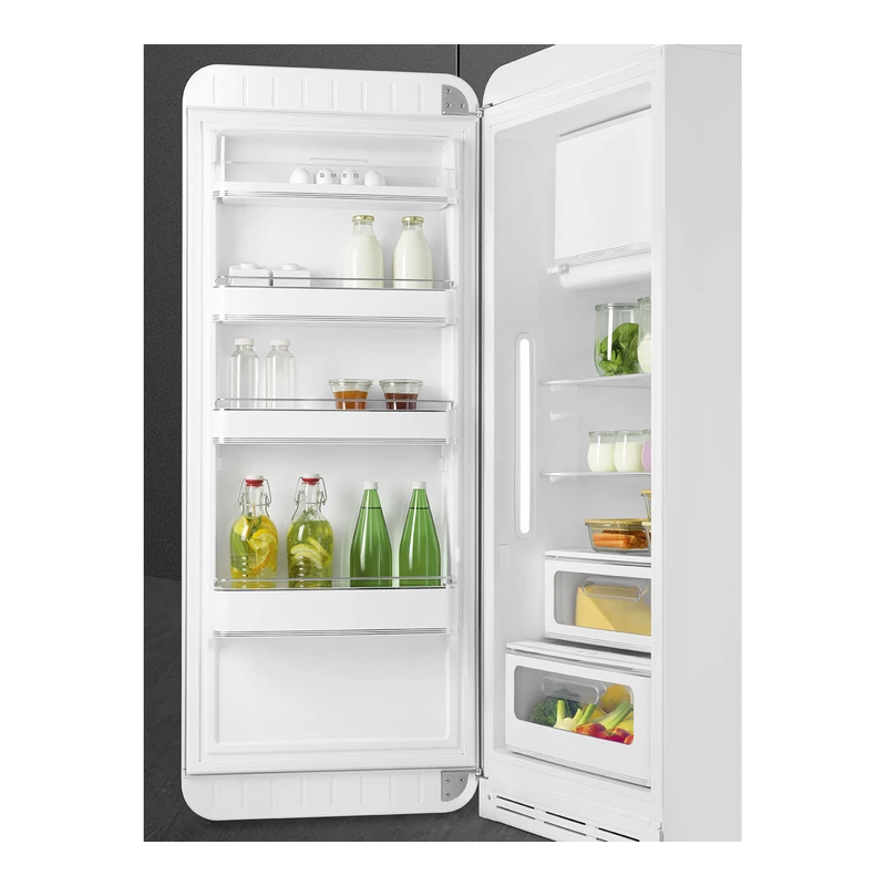Smeg FAB28LWH6UK 50's Style Fridge with Icebox