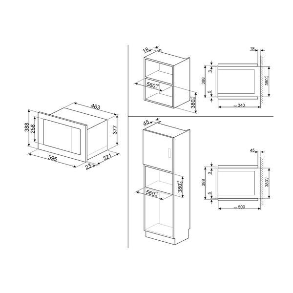 Smeg Microwave inc Grill
