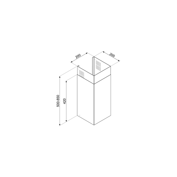 Smeg KITCMNSSKV Chimney Extension Kit