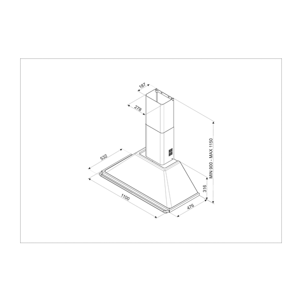 Smeg Victoria Chimney Hood