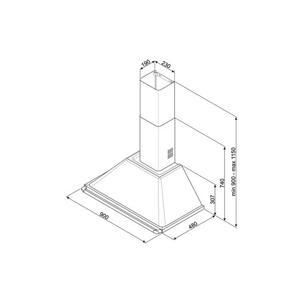 Smeg Victoria Chimney Hood