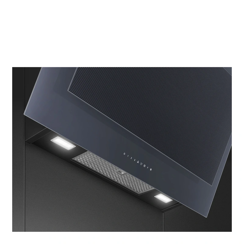 Smeg KV194G Linea Angled Chimney Hood