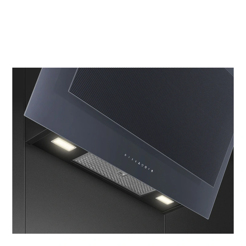 Smeg KV194G Linea Angled Chimney Hood