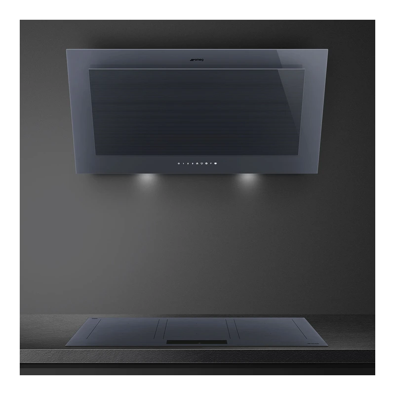 Smeg KV194G Linea Angled Chimney Hood