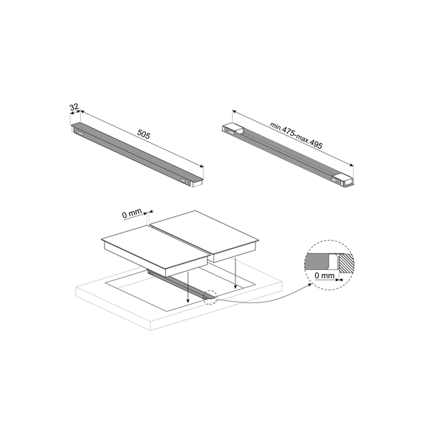 Smeg LGCN Connecting strip