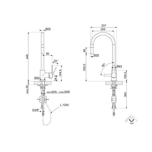 Smeg MID2MN Mixer Tap