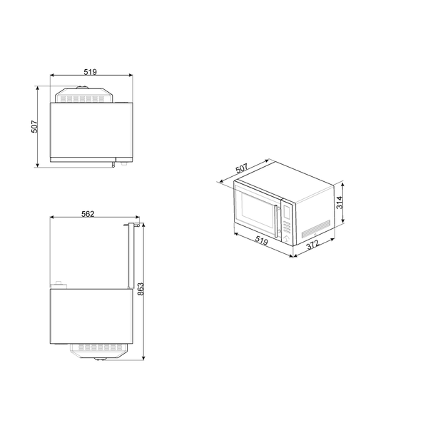 Smeg Microwave Combi