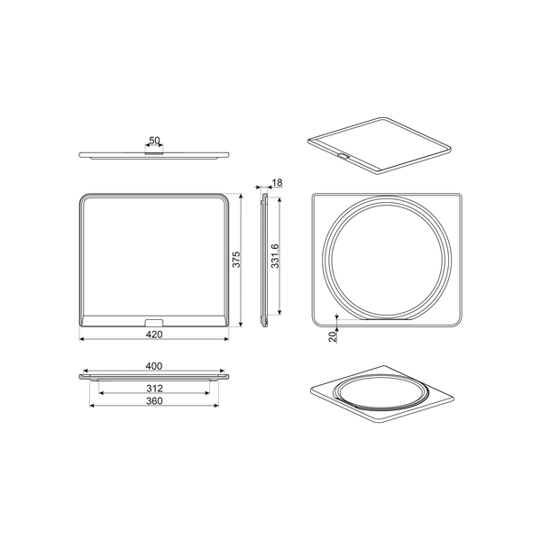 Smeg PPR2 Universal Pizza Stone