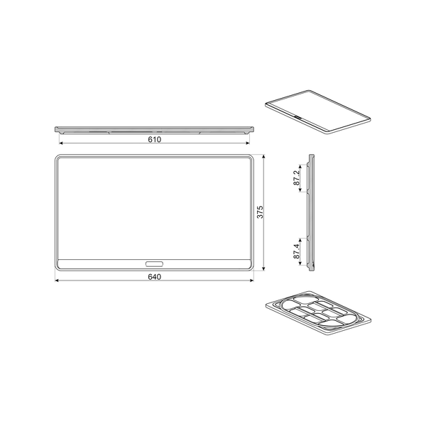 Smeg PPR9 90cm Universal Pizza Stone