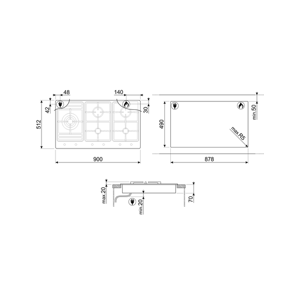 Smeg Classic Gas Hob