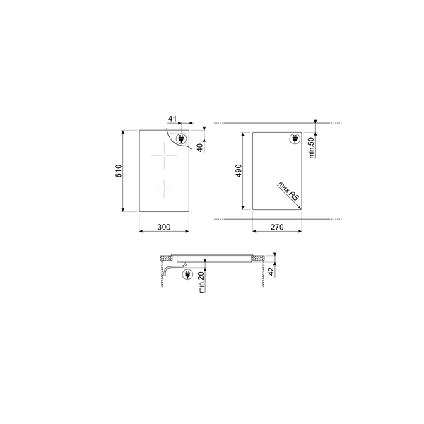 Smeg Domino Ceramic Hob
