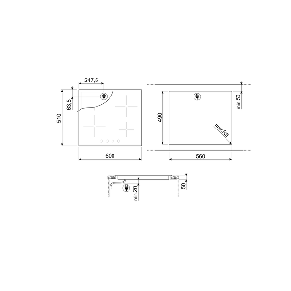 Smeg Cucina Ceramic Hob