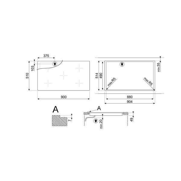 Smeg Linea Induction Hob