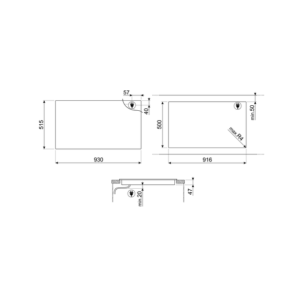 Smeg SIA1963 Area Induction Hob