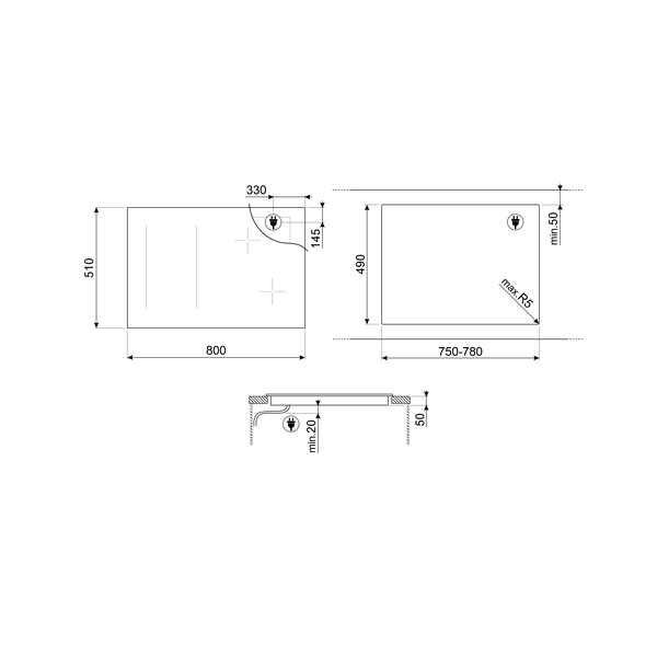 Smeg Linea Induction Hob
