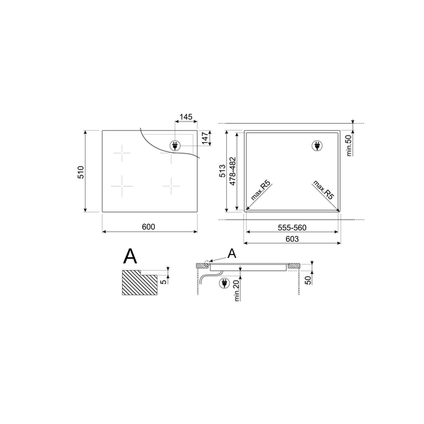 Smeg Classic Induction Hob
