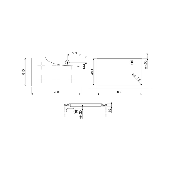 Smeg Eclipse Induction Hob