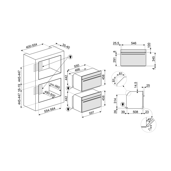 Smeg SO4104APG Linea Omnichef Compact Oven