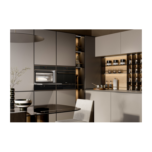 Smeg SO4604S4PNR Dolce Stil Novo Steam Combi