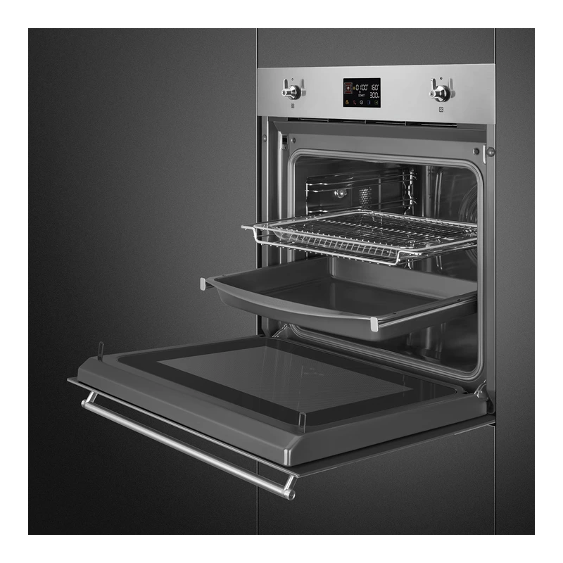 Smeg SO6302M2X Classic Single Oven inc Microwave