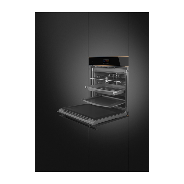 Smeg SOP6604S2PNR Dolce Stil Novo Single Oven inc Pulse Steam